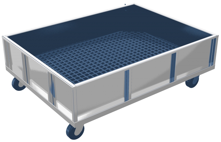 mobile power battery immersion tank
