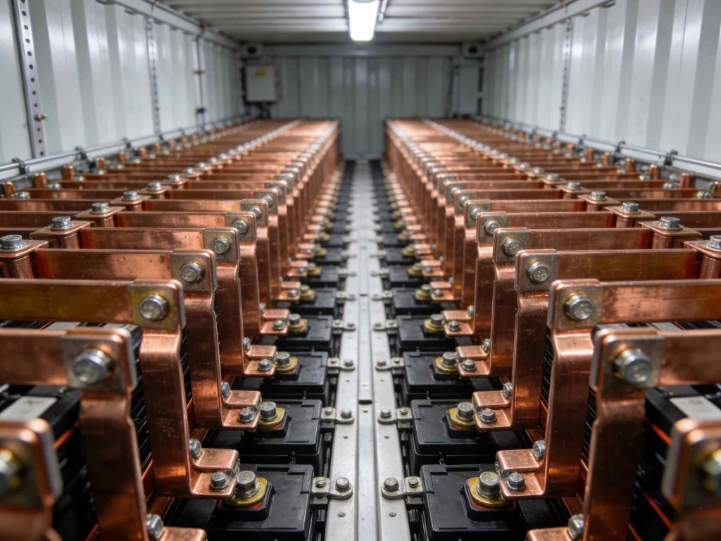 Battery internal clusters and dense electrical connection points