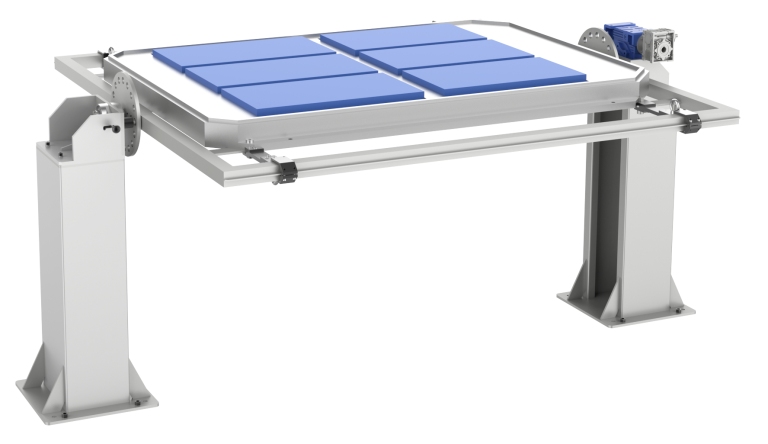 Floor-standing battery pack flipping frame GHCJ-FZT-YL02