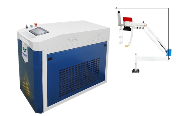 Swing-arm type galvanometer laser welding machine