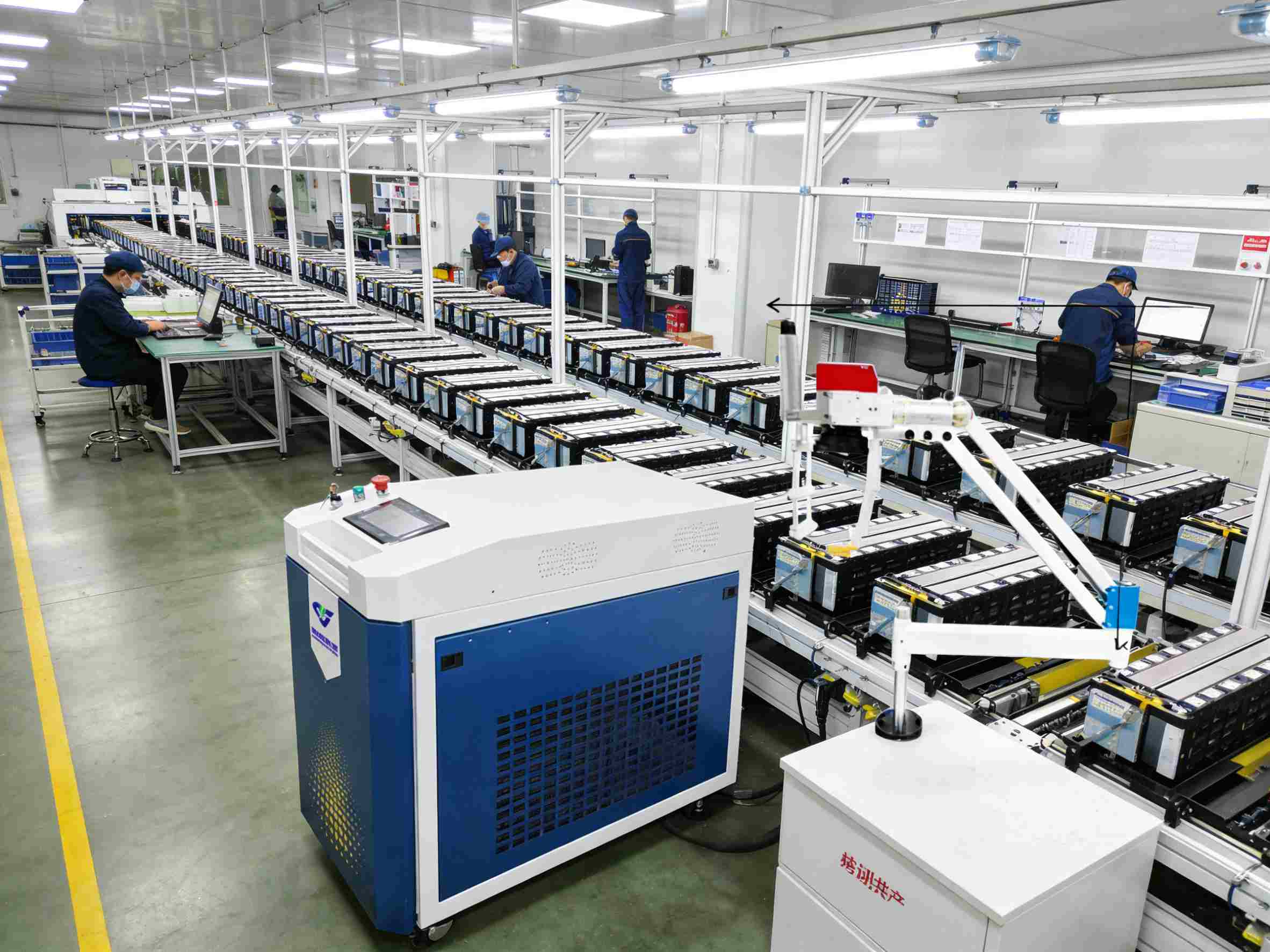 Power battery mass production workshop