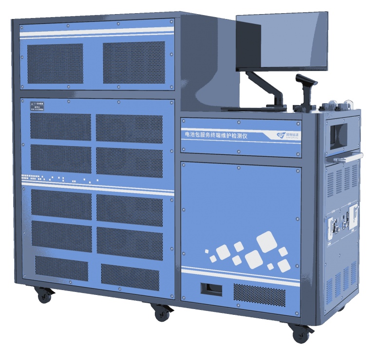 Front view of battery pack service terminal maintenance tester
