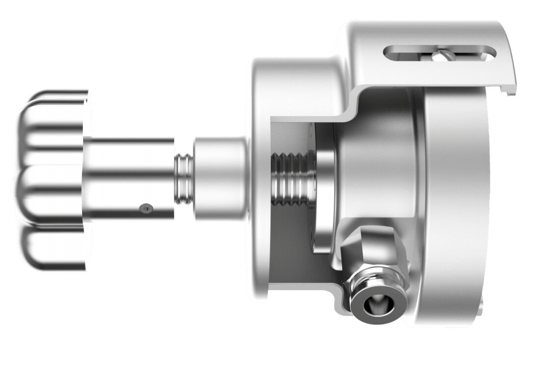 Metal mechanical adjustment valve with internal threaded structure