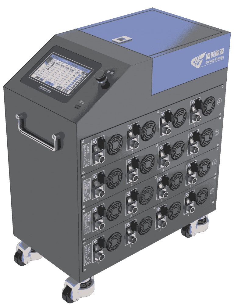 Single-cell battery maintenance tester at a battery service workstation