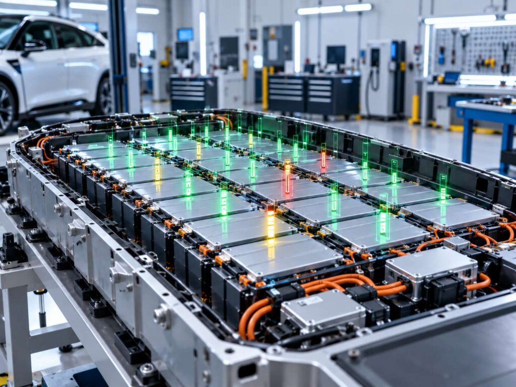 EV battery pack cell voltage consistency monitoring and abnormal cell detection
