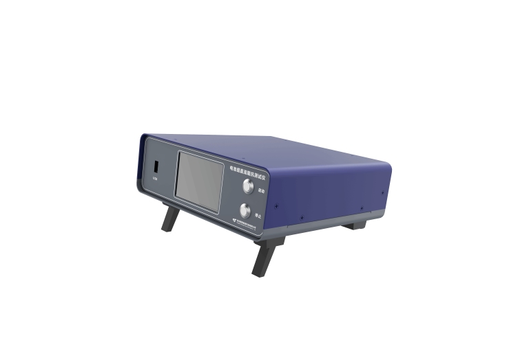 Battery group connected to leads for DC resistance testing