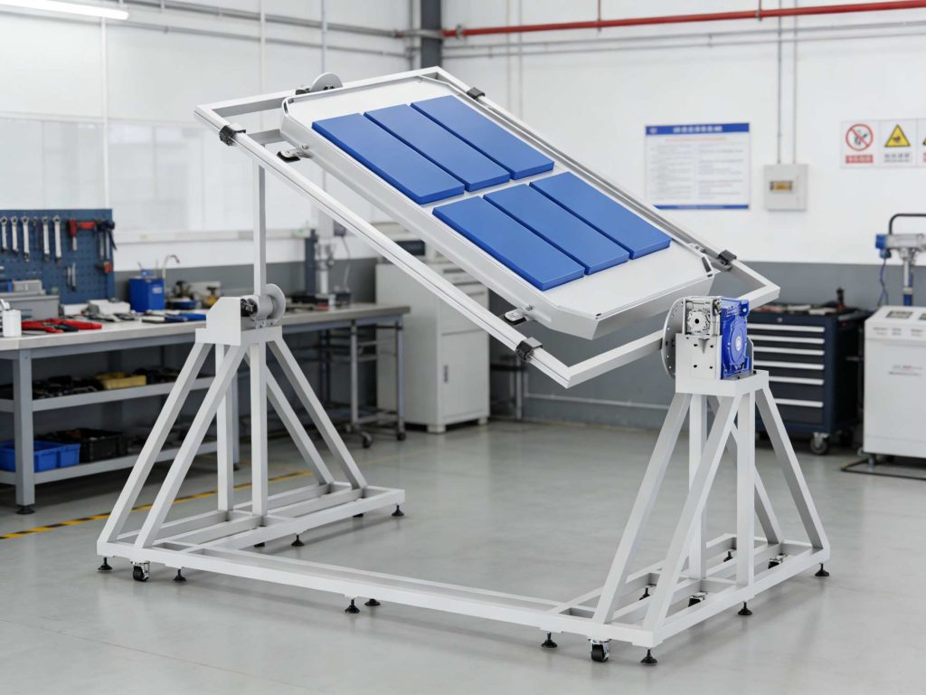 How to Achieve Safe 360° Battery Pack Rotation for EV Repair Workshops