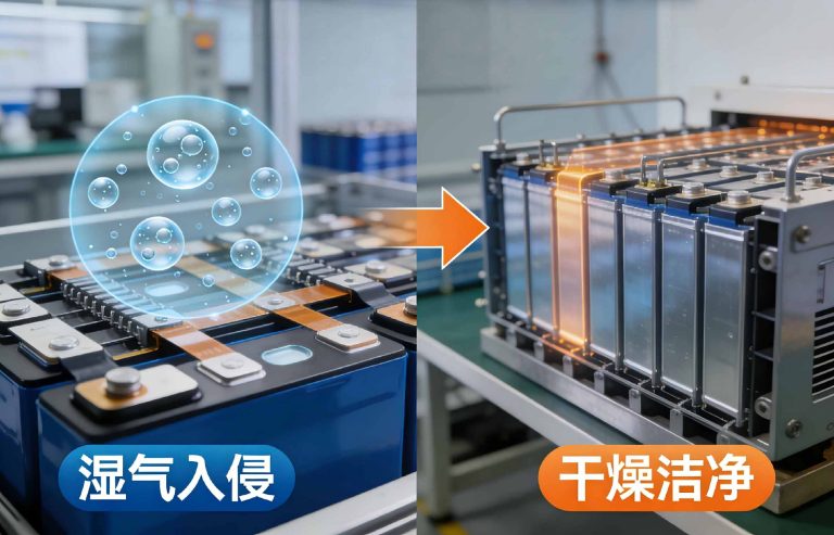 Moisture intrusion into battery cell terminals VS. Guheng 70℃ Golden Point Drying Room