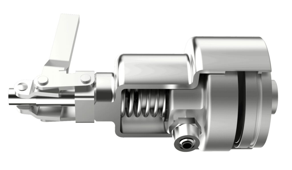 Battery Vent Valve Inflation Fixture for Leak Testing