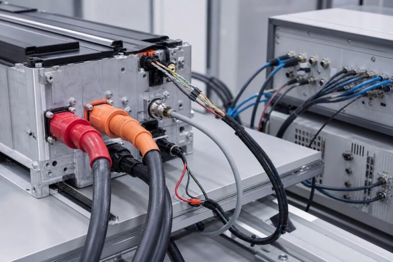 Battery pack connected to an air tightness tester for sealing verification